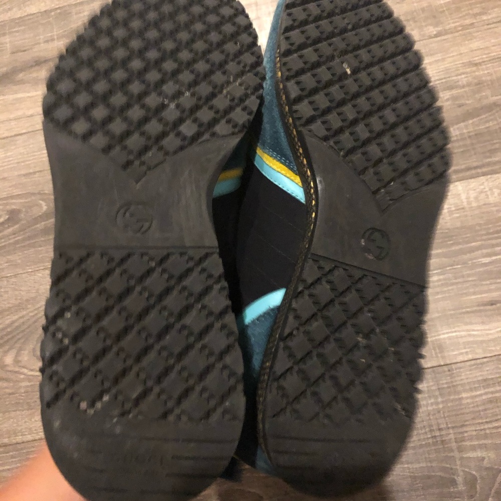 Gucci Multicolor Suede Leather Runner Sneakers - image 5